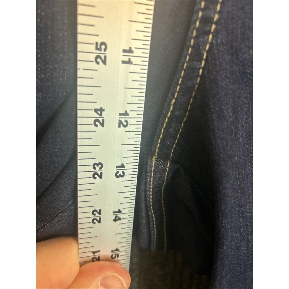 Belle By Kim Gravel Womens Jeans 32WP Seamed To Perfection Dark Wash - Picture 8 of 12